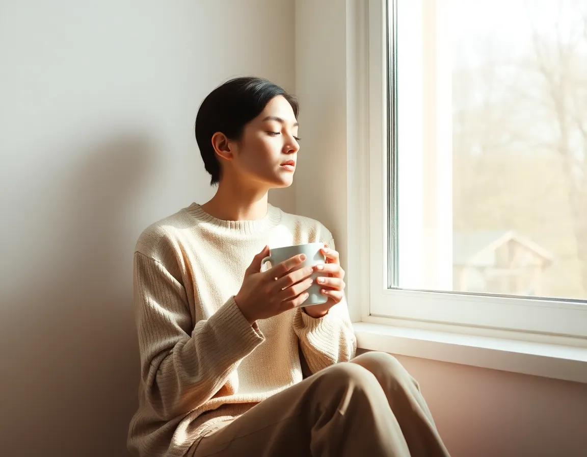 A quiet moment of checking in with yourself